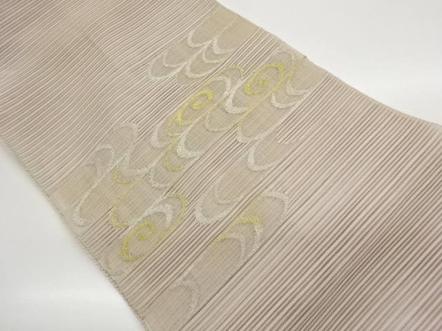 JAPANESE NAGOYA OBI FOR SUMMER / WOVEN SPIRAL